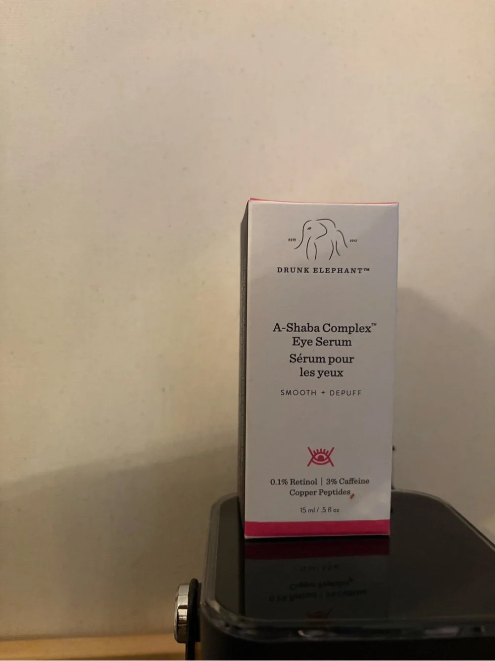 Drunk Elephant A-Shaba Complex Eye Serum — Pink and White